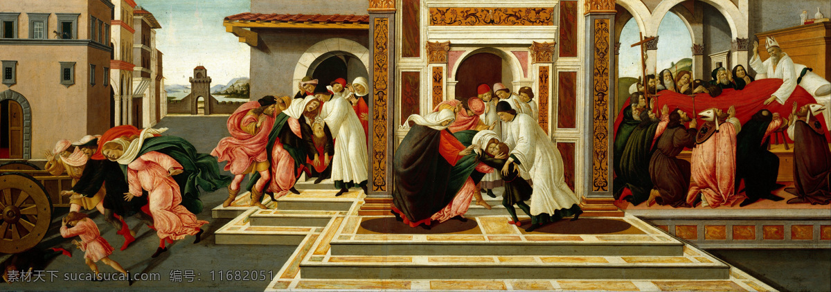 波提切利作品 最后的奇迹 死亡 油画 馆 阿尔特 梅斯特 意大利画家 意大利 文艺复兴 时期 宗教艺术 波提切利 西方古典油画 绘画书法 文化艺术