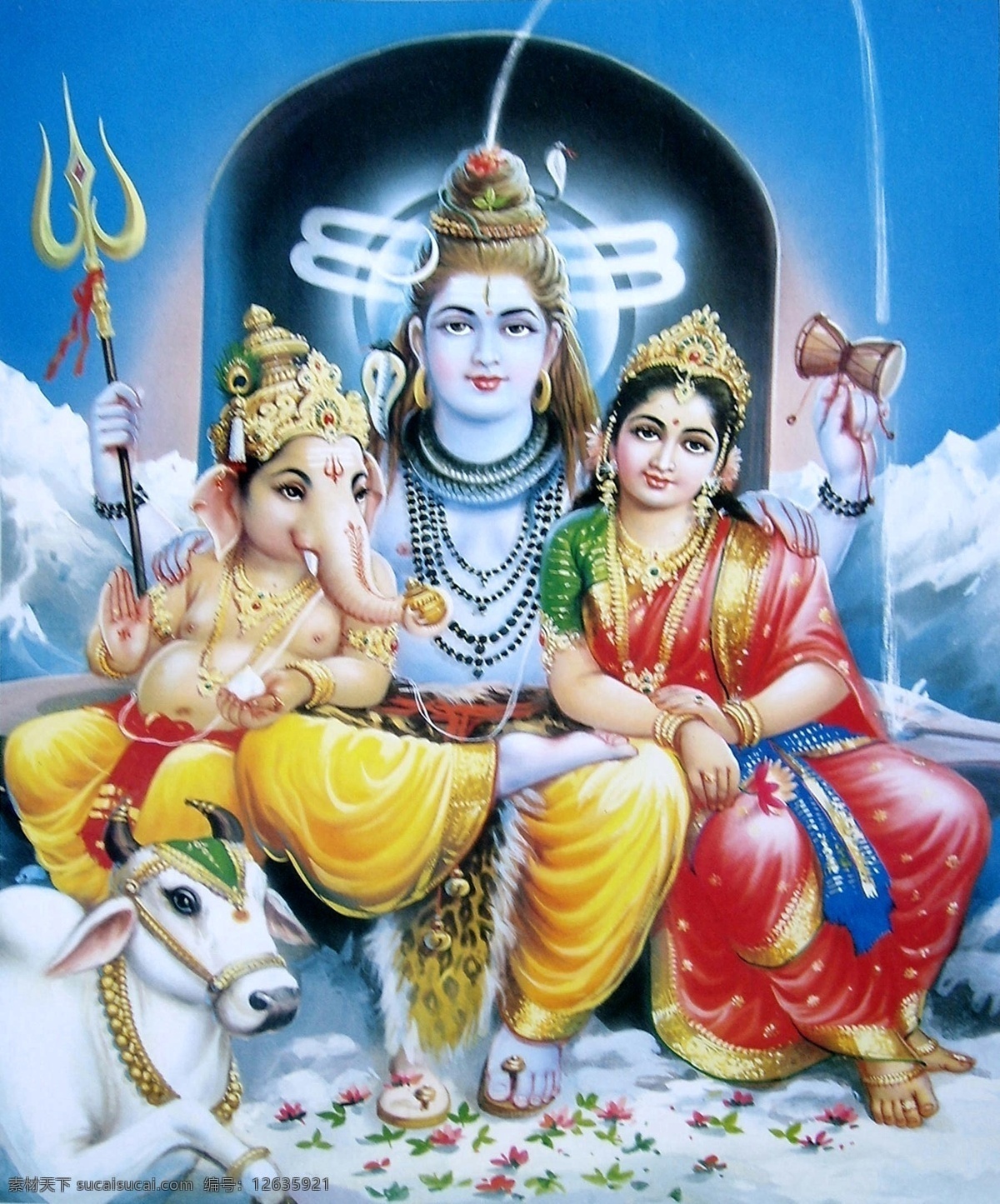 印度 神像 印度教 印度神 菩萨 佛像 宗教信仰 宗教绘画 文化艺术