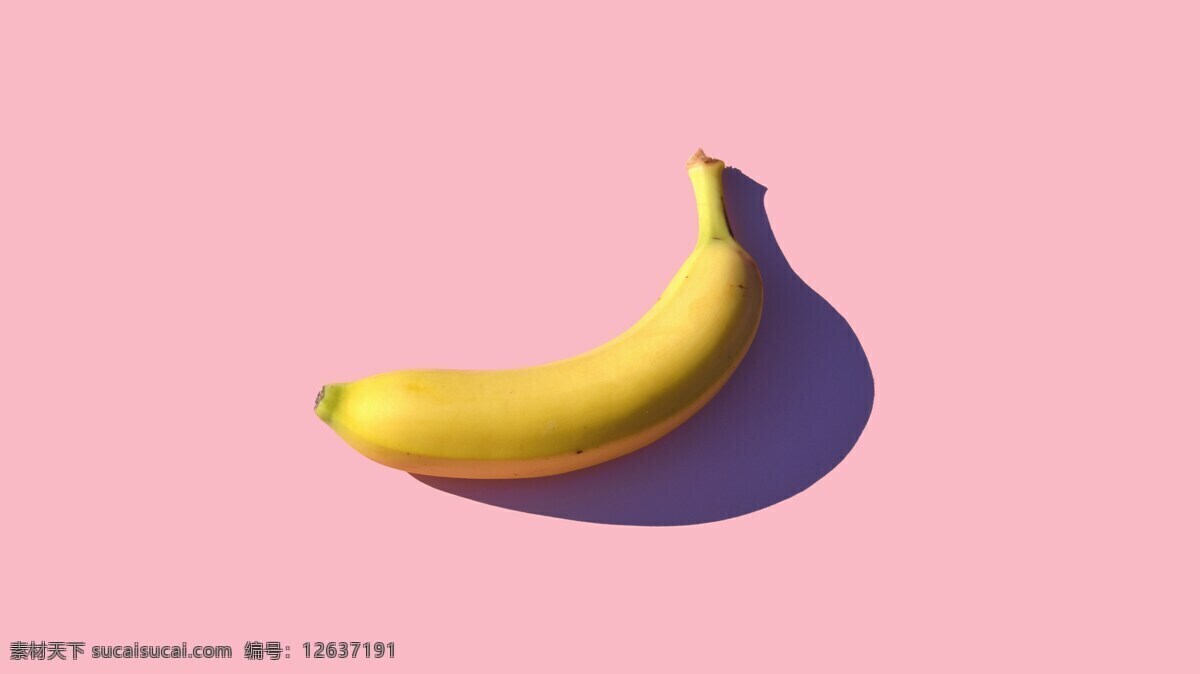 香蕉 水果 粉色 背景 极 简 背景图片 简约 简洁 壁纸 摄影图片分享