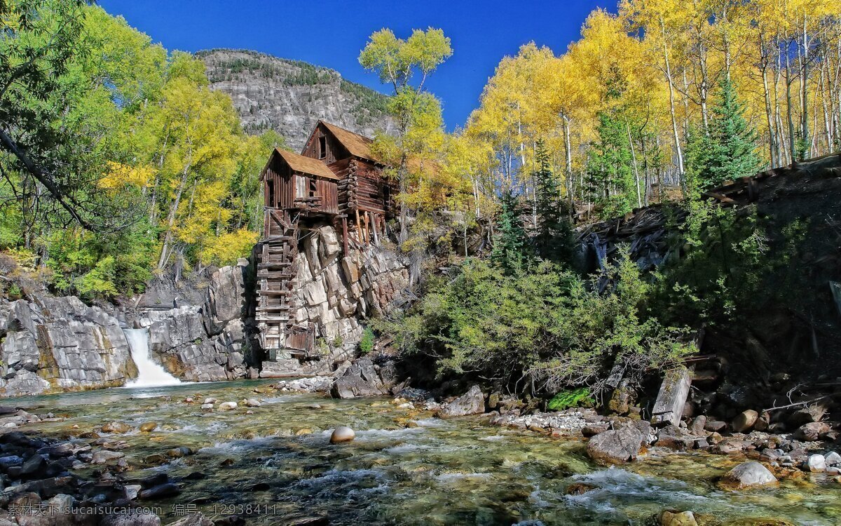 山水自然景觀 山水 藍(lán)天 森林 自然景觀 山水風(fēng)景