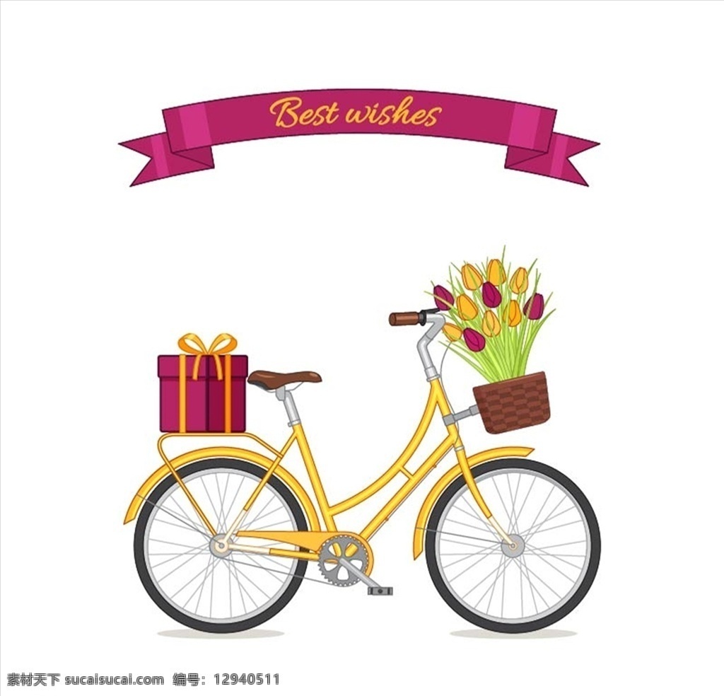 手绘 自行车 卡通自行车 手绘自行车 卡通 动物 插图 素描 背景 图形 幼儿园 可爱素材 墙画