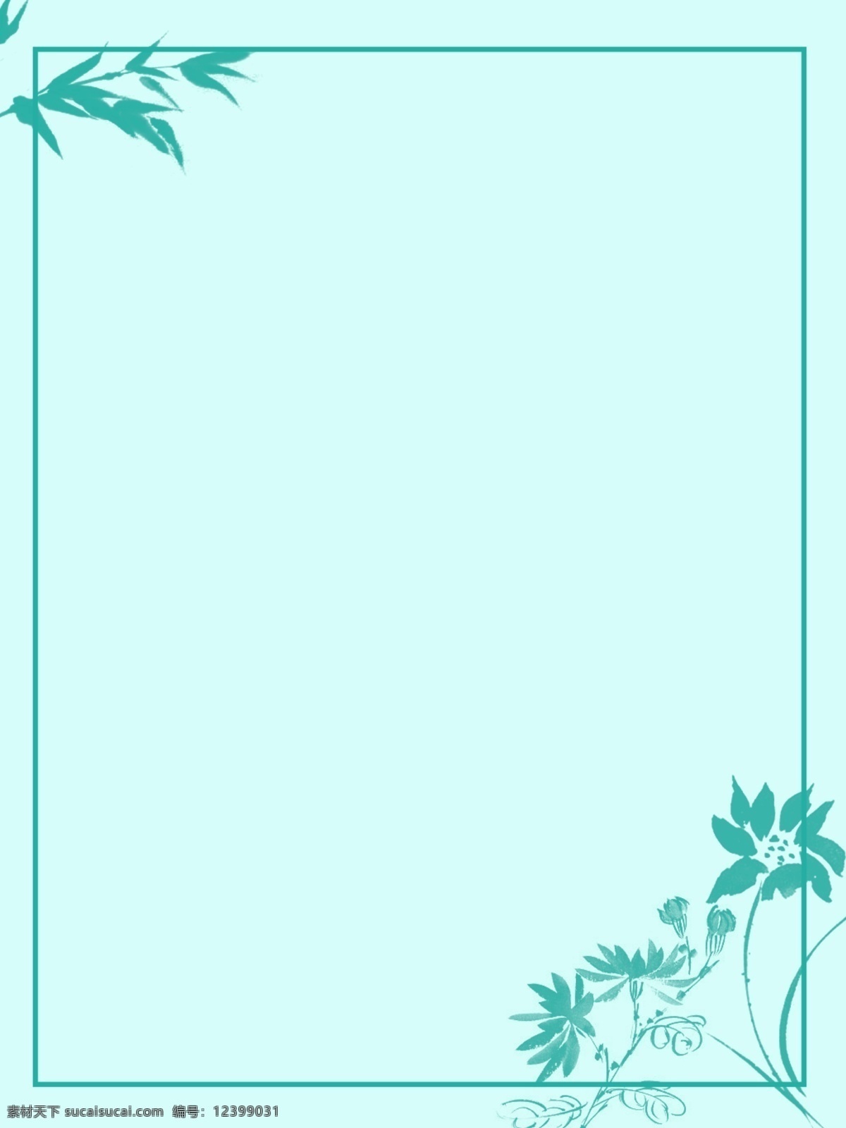 中國 風(fēng) 古典 綠色 春天 春季 廣告 背景 中國風(fēng)