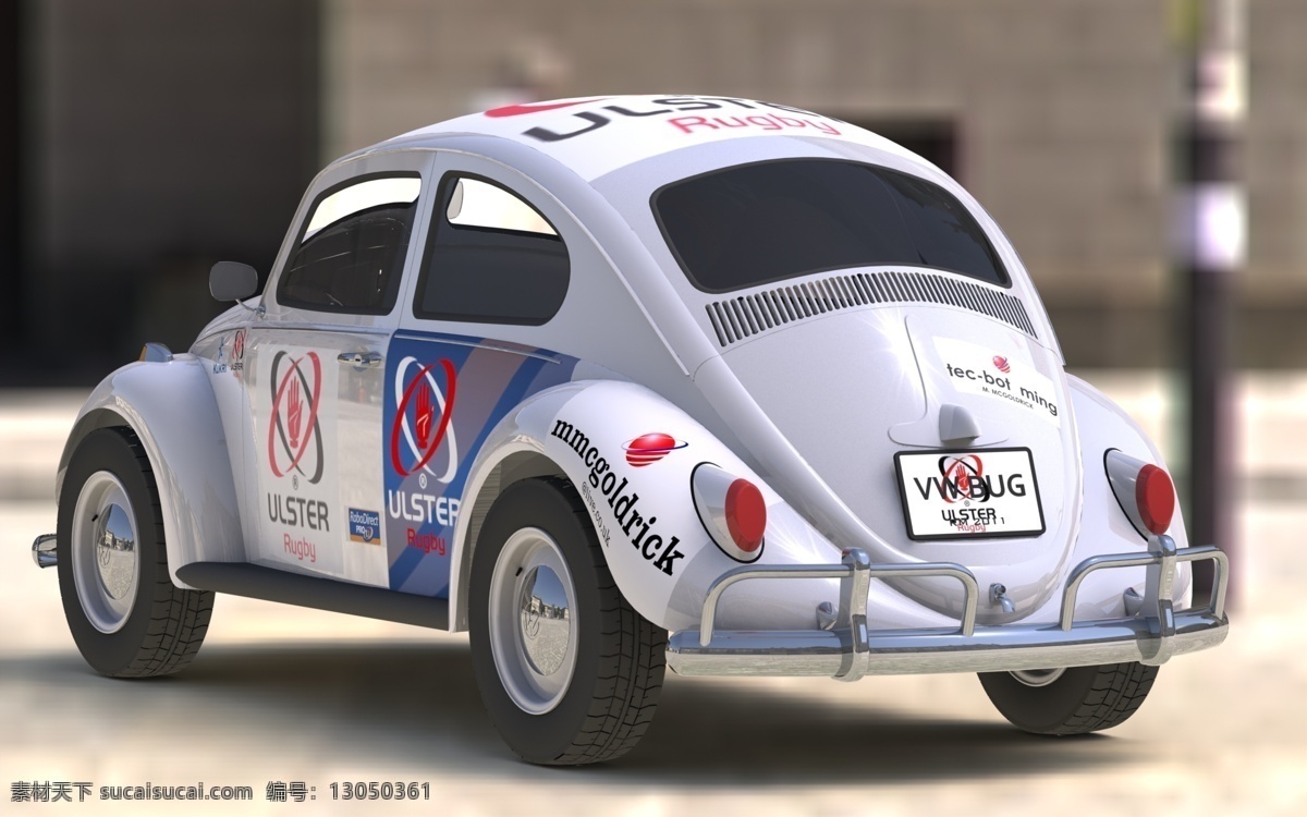 大众 甲壳虫 渲染 机械设计 汽车 3d模型素材 其他3d模型