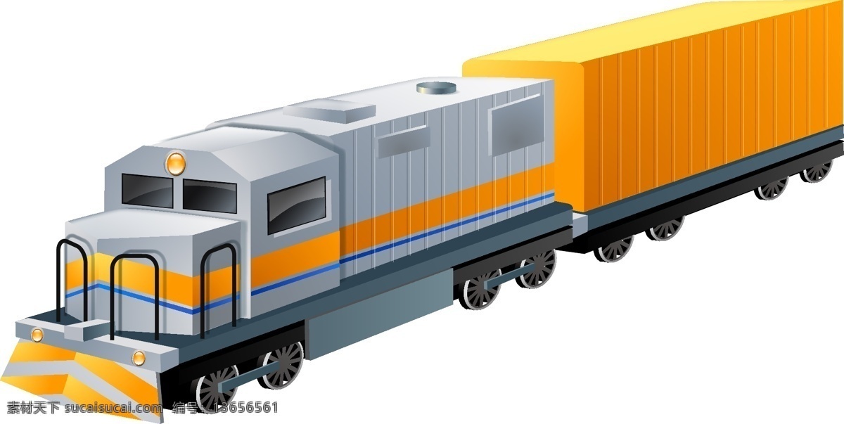 矢量 崭新 火车 元素 货车 运输 透明元素 ai元素 免抠元素