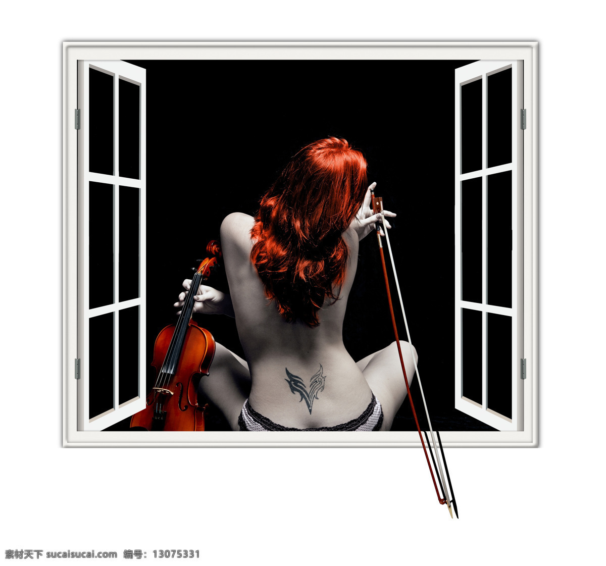 3d 创意 高清 立体 橱窗 美女 纹身 背景 墙 背景墙 效果图