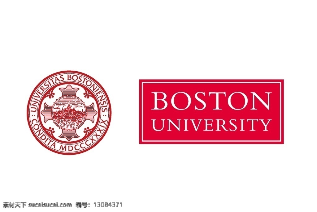 美国波士顿大学 校徽 波士顿大学 logo 矢 美国大学 美国大学校徽 大学校徽 logo设计