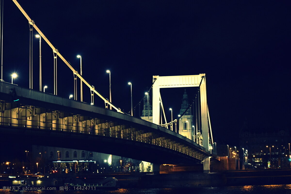 布达佩斯 伊丽莎白 大桥 伊丽莎白桥 吊桥 悬索桥 桥梁