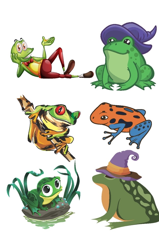 绿色 青蛙 卡通 儿童 人物 背景 矢量 动物 字母 商务 办公 图标 卡通设计