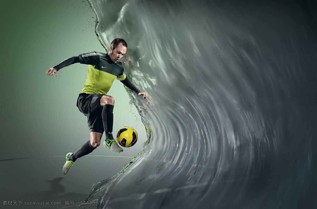 nike 足球 系列 广告宣传 平面 平面广告 足球鞋 伊涅斯塔 体育运动 文化艺术