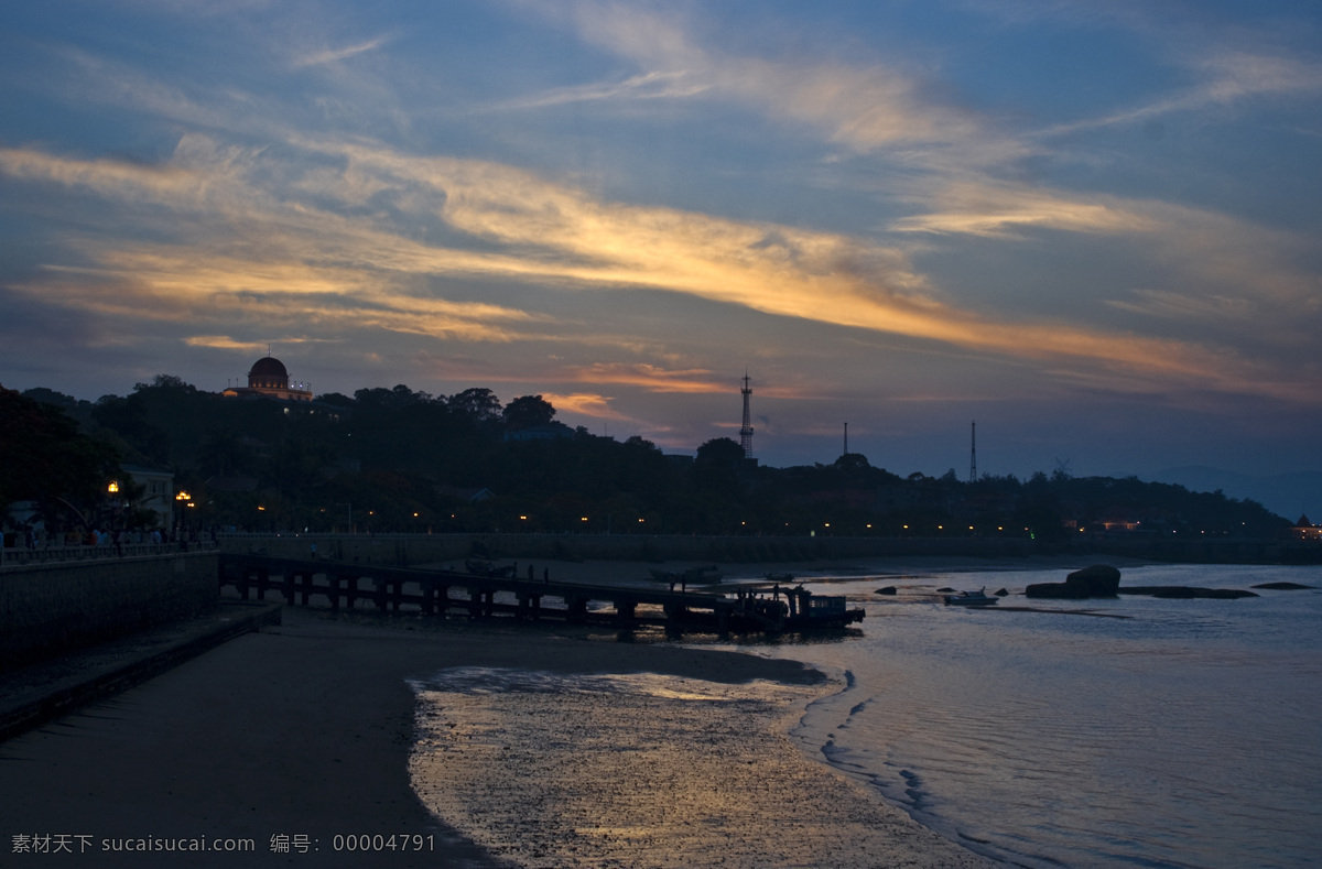 风景 鼓浪屿 海边 海景 海滩 建筑摄影 建筑园林 夕阳 下 夜景 厦门 天空 晚霞 光影 psd源文件