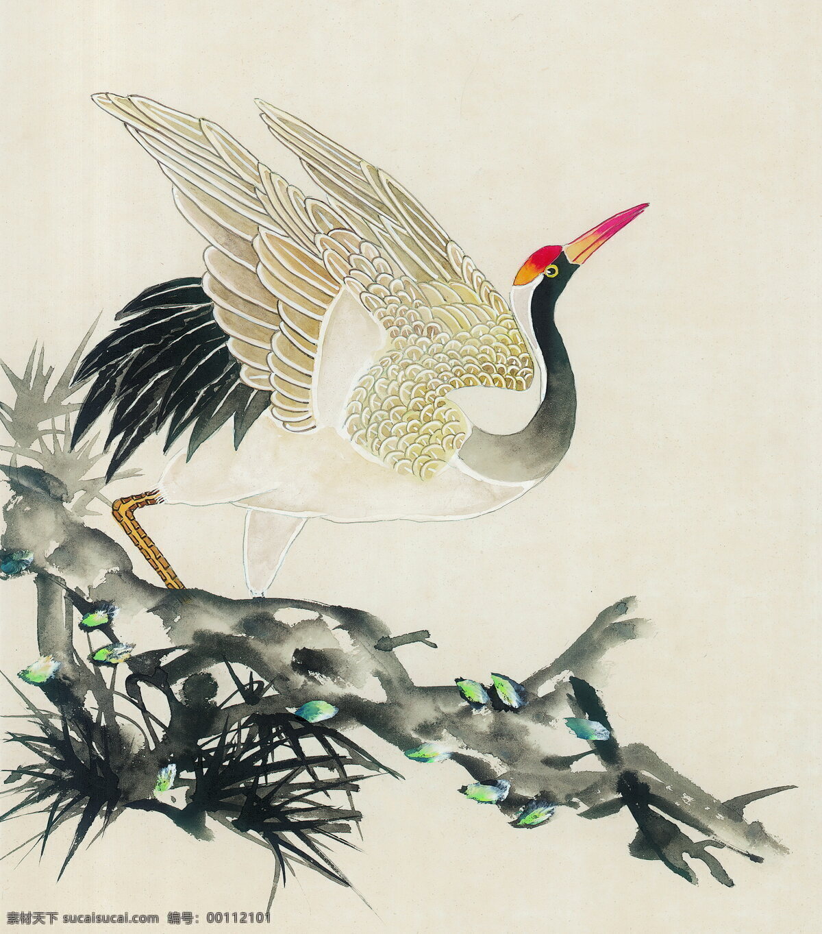 中国国画 吉祥鸟类 文化艺术 美术绘画 摄影图库