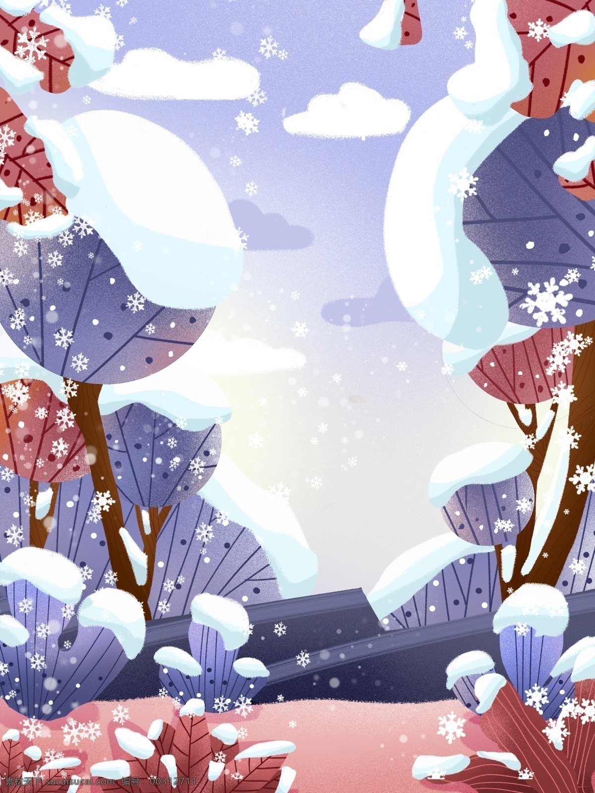 传统 冬季 节气 雪景 背景 大雪 大雪背景 下雪 冬季素材 背景设计 植物
