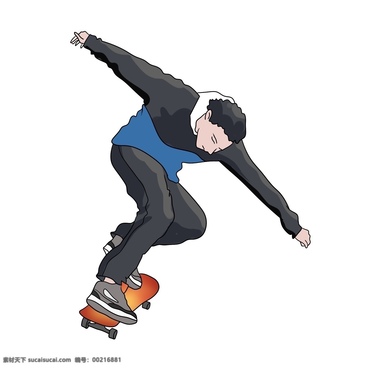 街头 滑板 表演 插画 玩滑板 街头滑板 滑板表演 技巧 滑滑板男孩 运动健身男孩 玩耍 娱乐插画