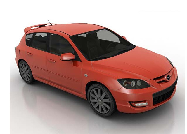 马自达 两厢 汽车 3d 模型 3d模型下载 3d素材下载 3d源文件 材质贴图 轿车 两厢汽车 交通3d模型 3d模型素材 其他3d模型