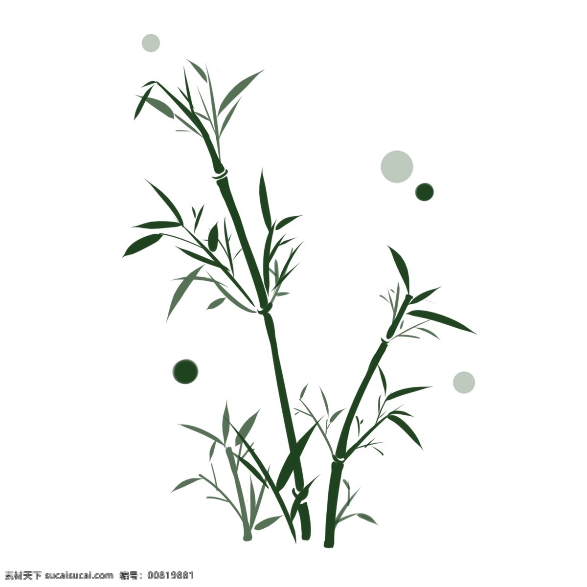 墨绿色 竹子 竹叶 装饰 图案