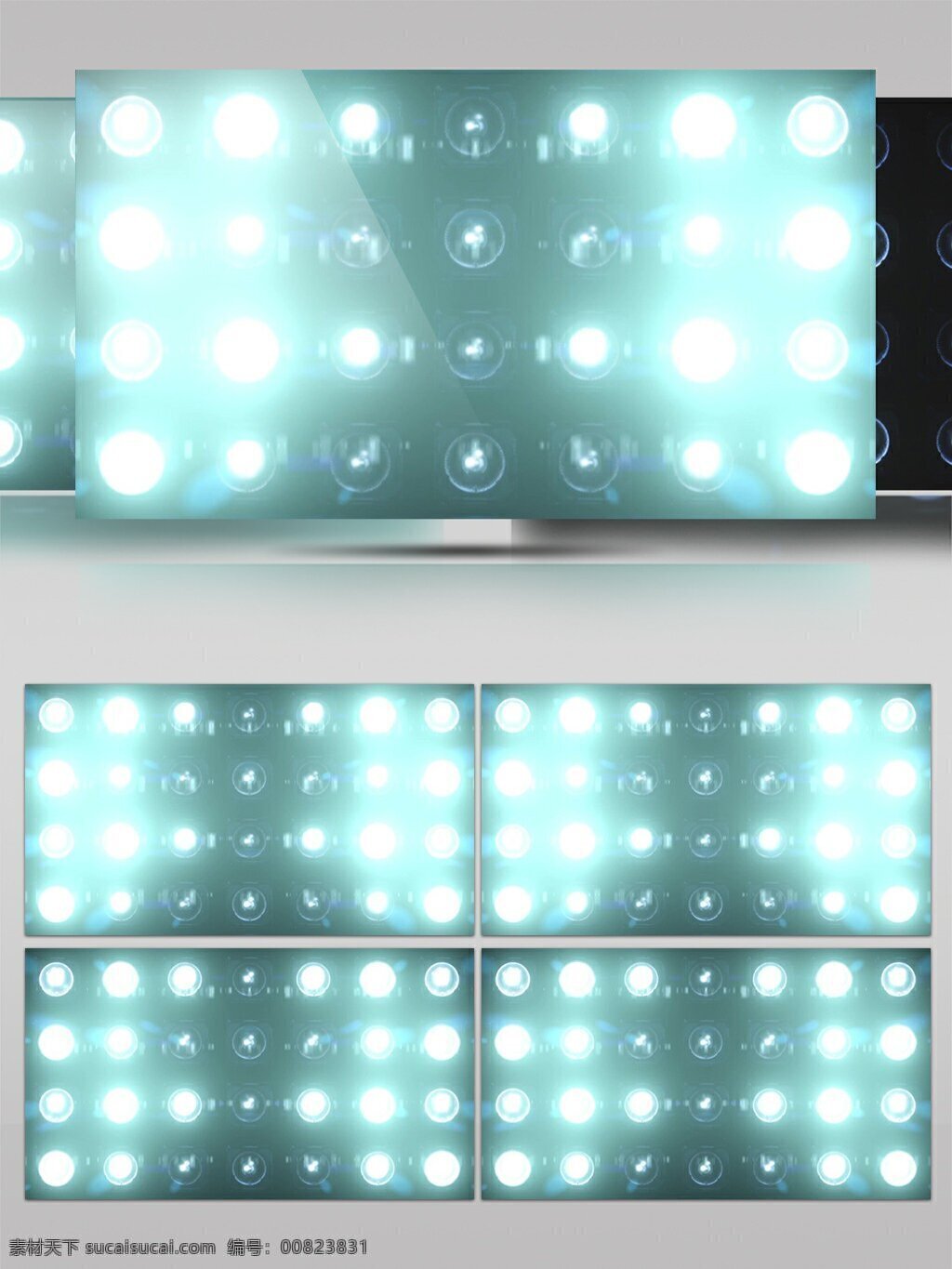 常见 白色 圆圈 灯光 效果 视频 动态视频素材 高清视频素材 化妆间 精美 镜子灯光 视频素材