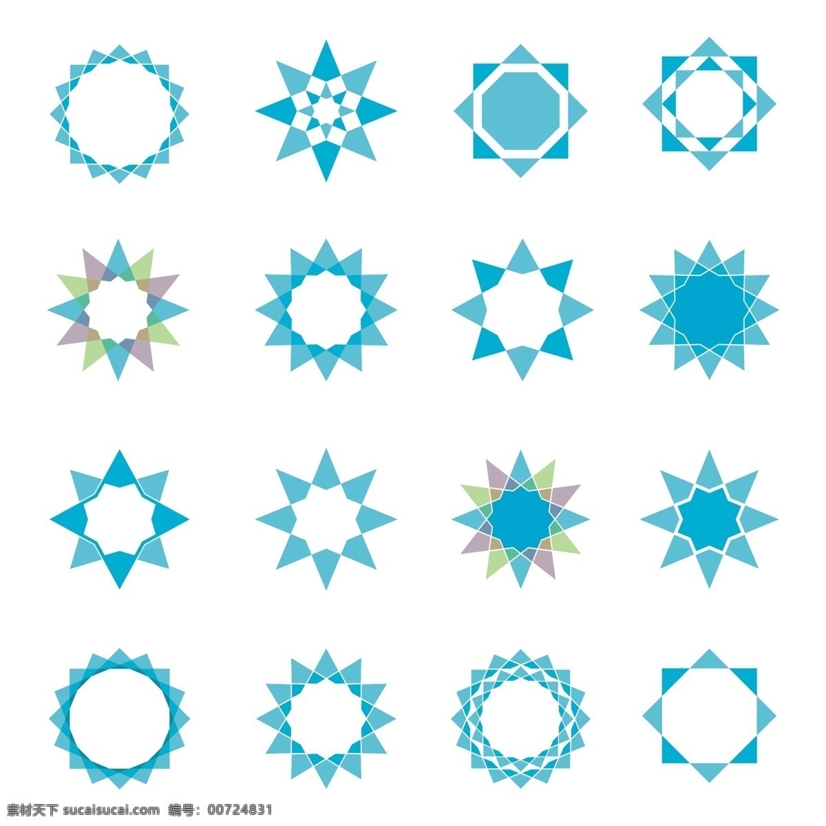 蓝色 不同 星星 收藏 商标 图标 明星 标志 象征 符号 元素 图标设置 标志元素 集不同 收集徽章 白色