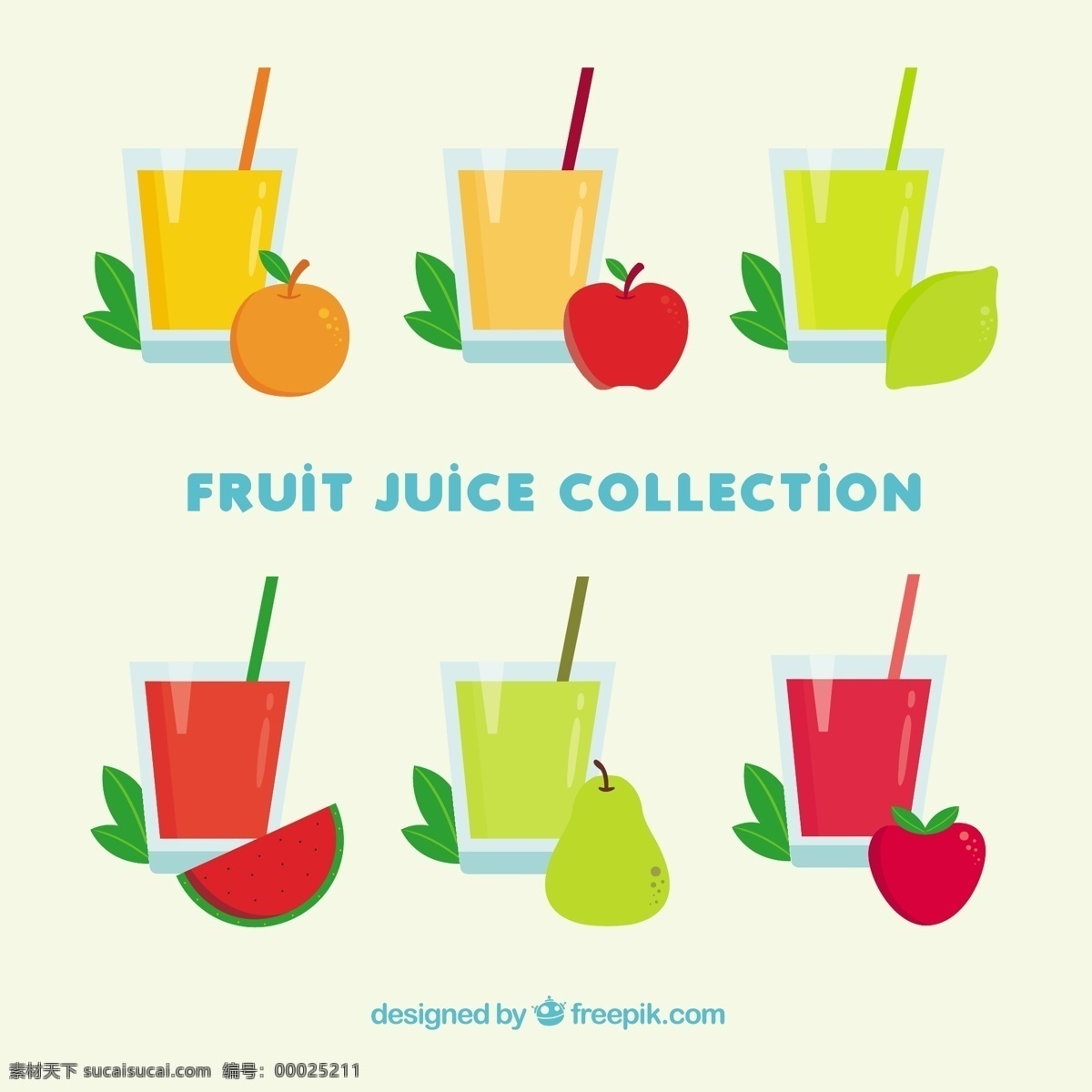 各色果汁 食品 夏季 水果 颜色 橙子 苹果 平板 饮料 果汁 天然 健康 平面设计 草莓 柠檬 吃 健康食品 西瓜 饮食