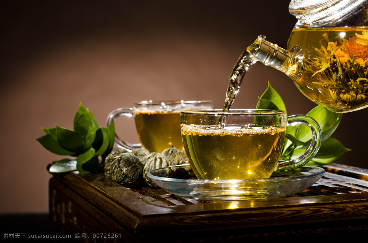 绿茶 花茶 品茶 下午茶 休闲主题 茶道图片 餐饮美食