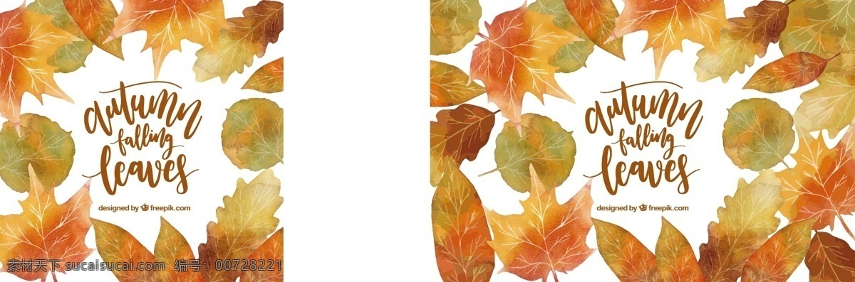 有趣 水彩 颜料 构图 背景 花卉 树叶 自然 花卉背景 水彩背景 可爱 秋天 五颜六色 丰富多彩 树木 色彩 自然背景 植物