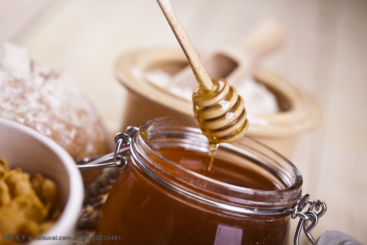 蜜罐 蜜糖 蜜 蜂蜜 蜂蜜摄影 美食图片 餐饮美食