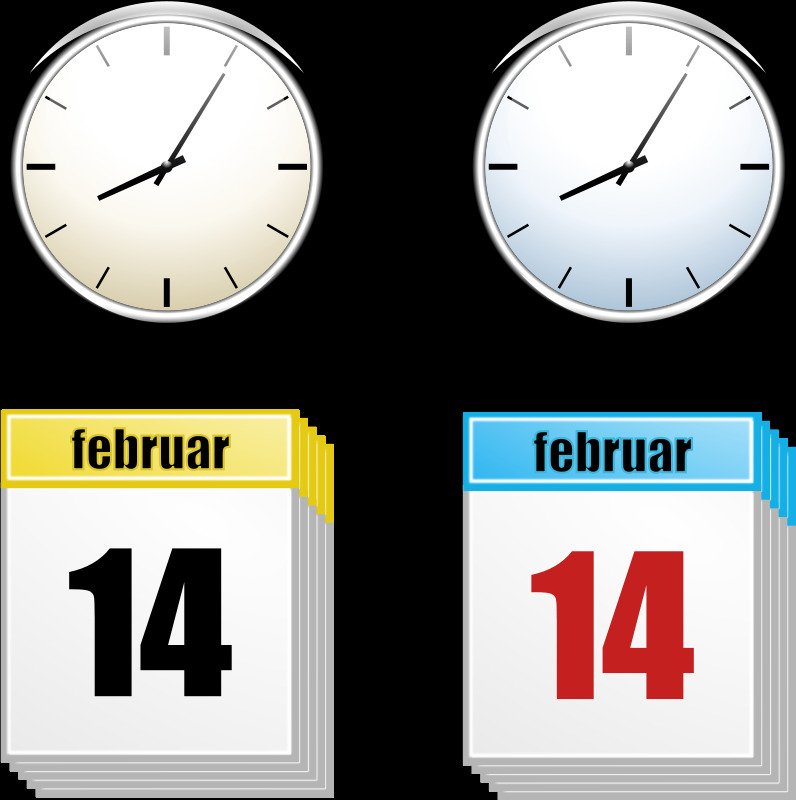 时钟日历 模拟 日历 时钟 日期 规划 附表 时间 时间表 svg 黑色