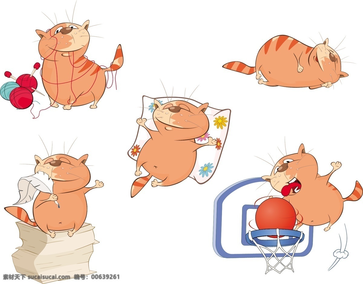 打球的地鼠 卡通动物 卡通漫画 卡通插画 餐饮美食 生活百科 矢量素材