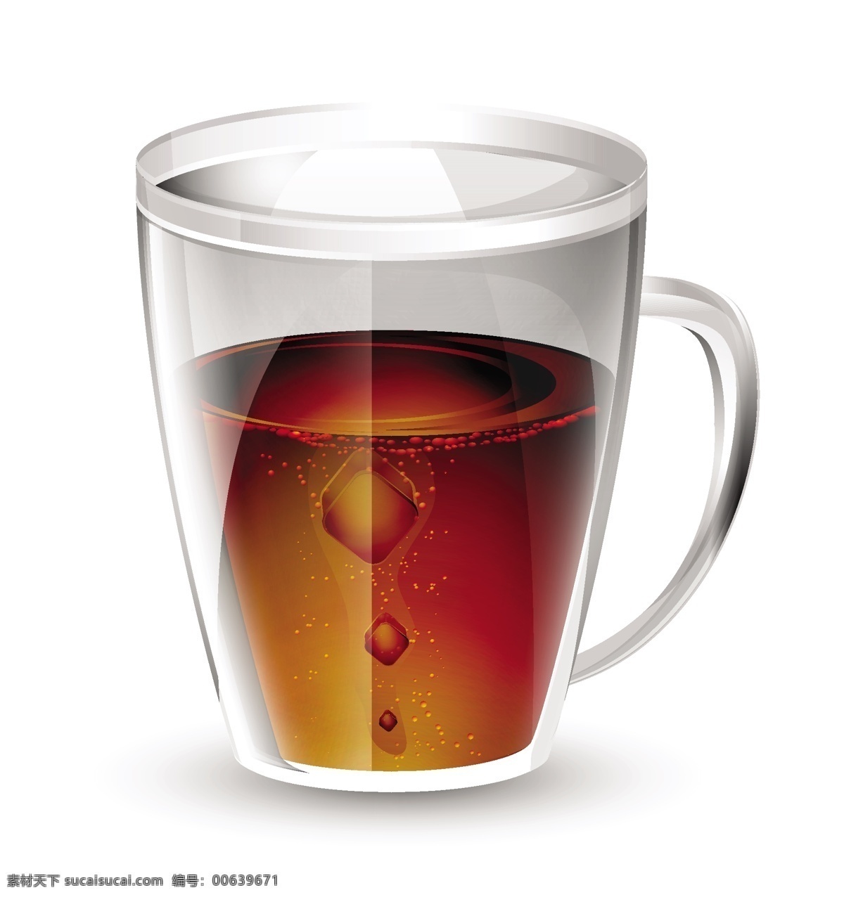 红茶 杯 红茶杯 矢量图 日常生活