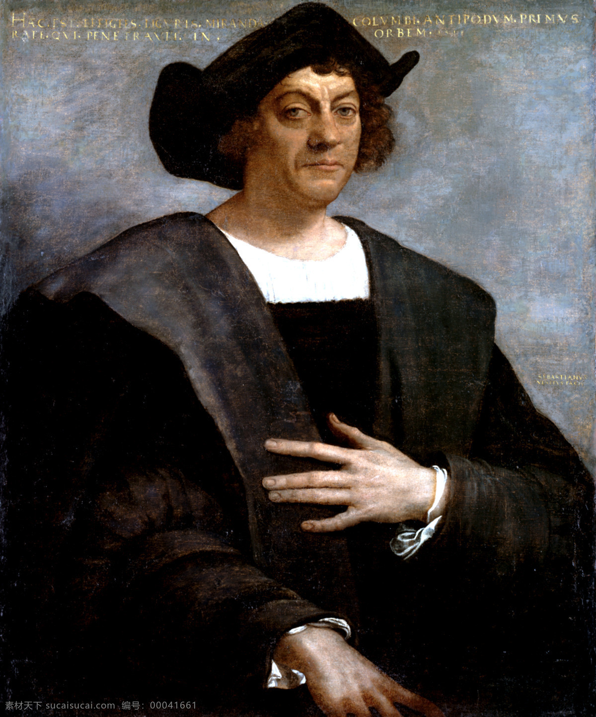 哥伦布 古典 绘画书法 欧洲 文化艺术 西班牙 肖像 艺术 意大利 航海家 油画 装饰素材