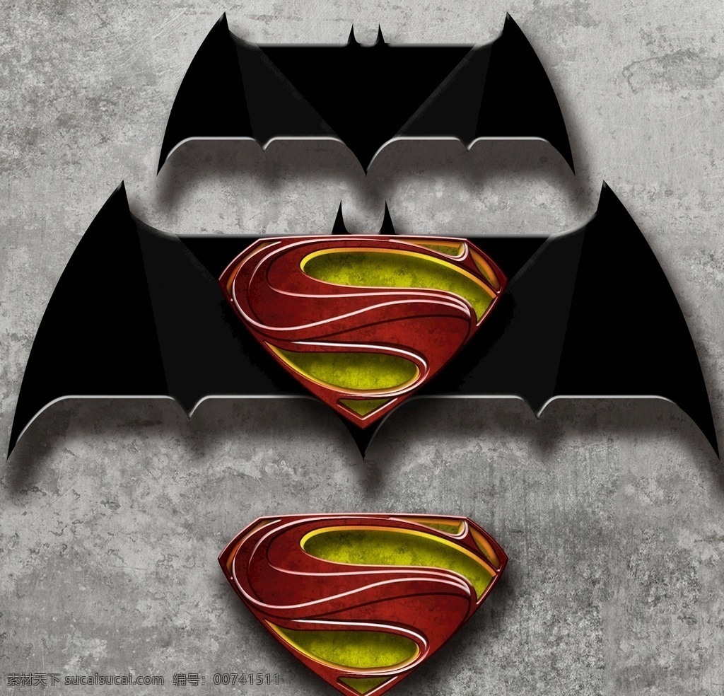蝙蝠侠 超人 分层 logo 标志 dc 超级英雄