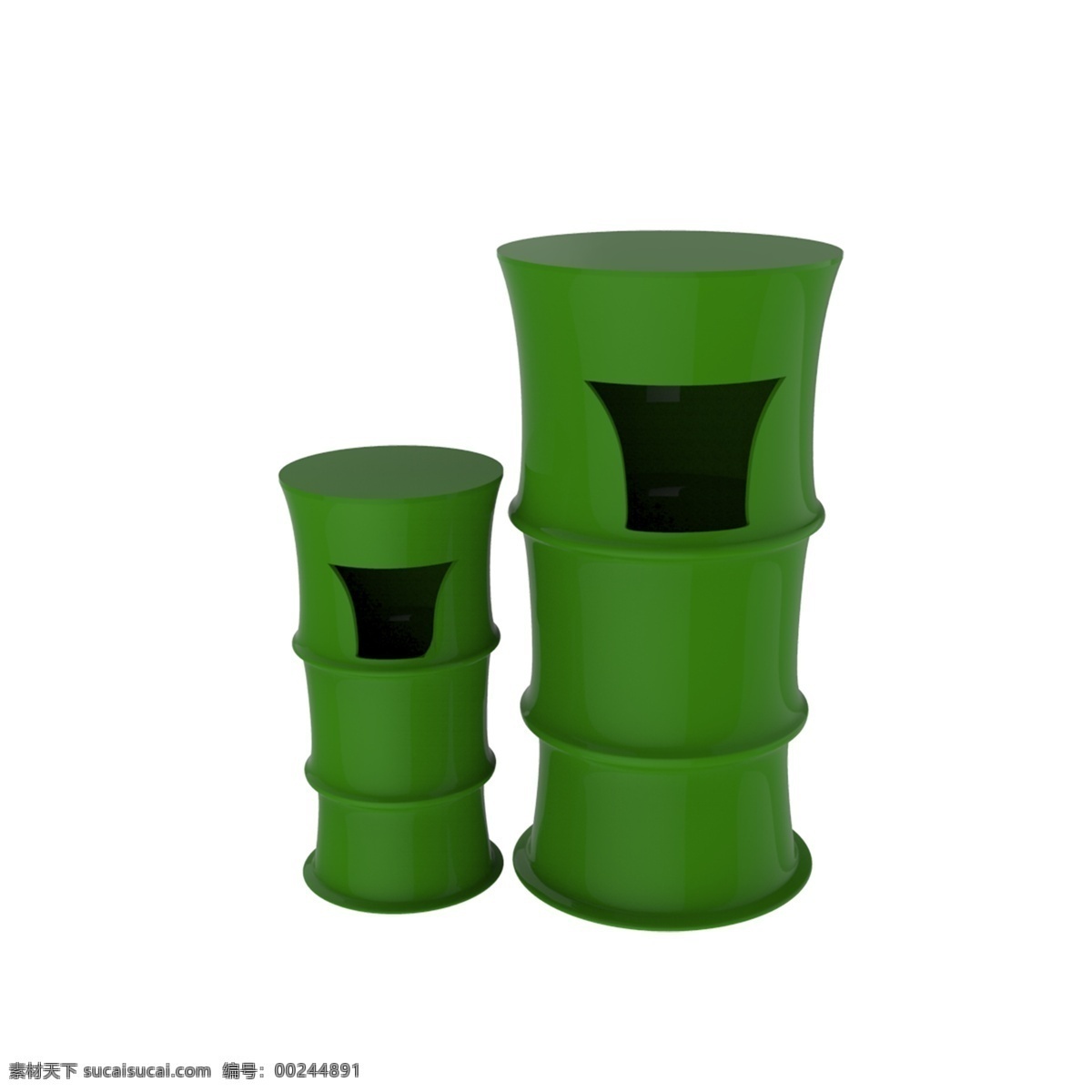 仿真垃圾桶 竹子造型 垃圾桶 绿色垃圾桶 垃圾分类 室外垃圾桶