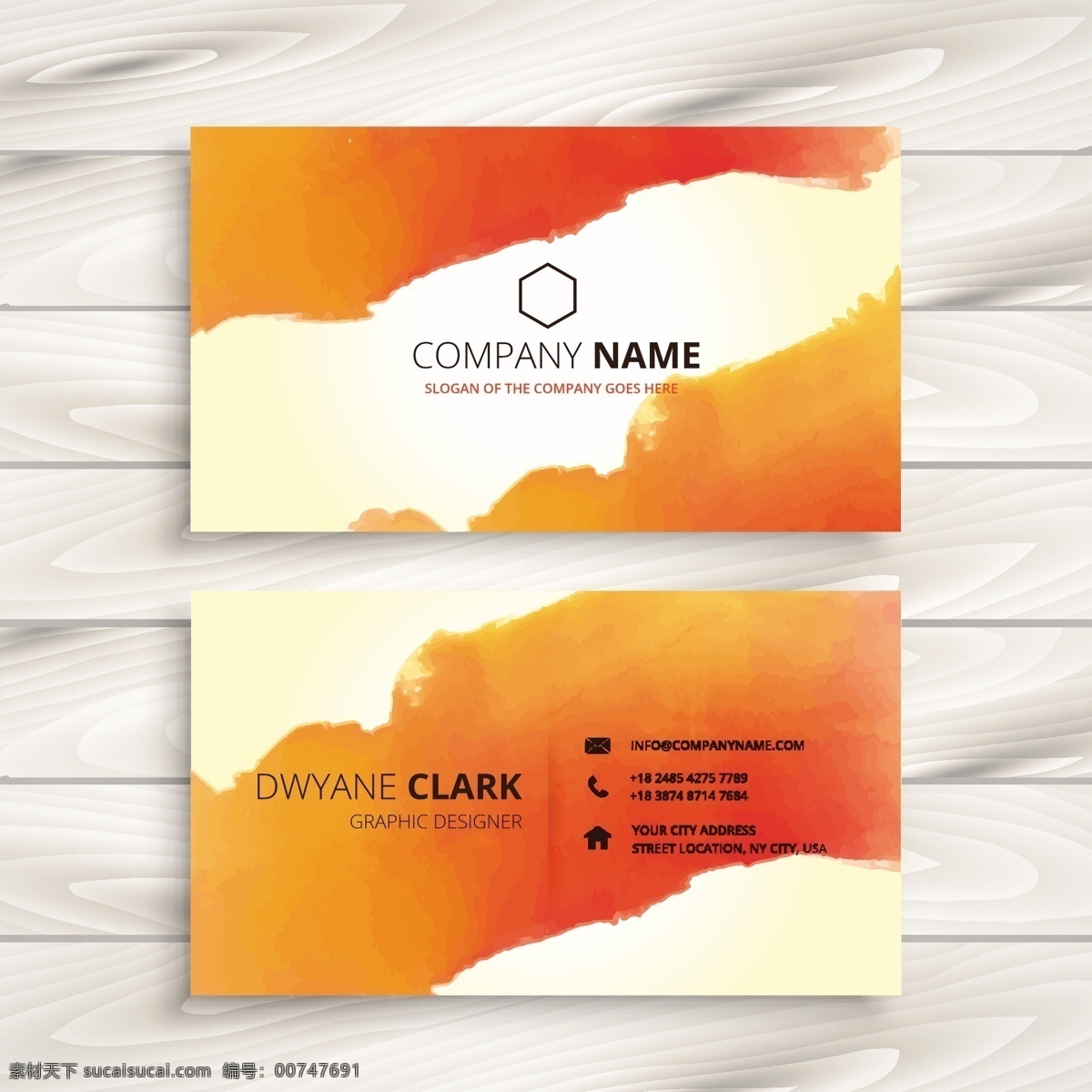 橙色 墨水 企业 身份证 名片 模板 油漆 布局 联络 介绍 公司 品牌 油墨 印刷 文具 企业身份 身份 白色