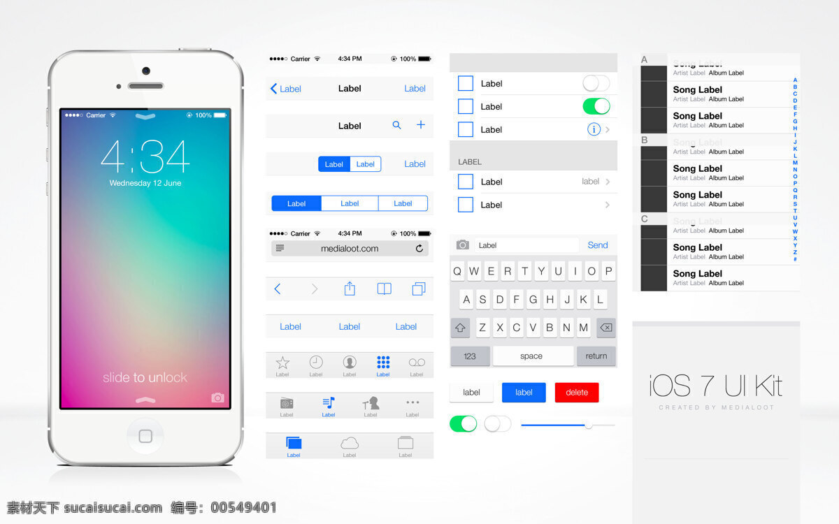 精致 手机 iosui 套件 大气 苹果 ui设计 app 界面设计