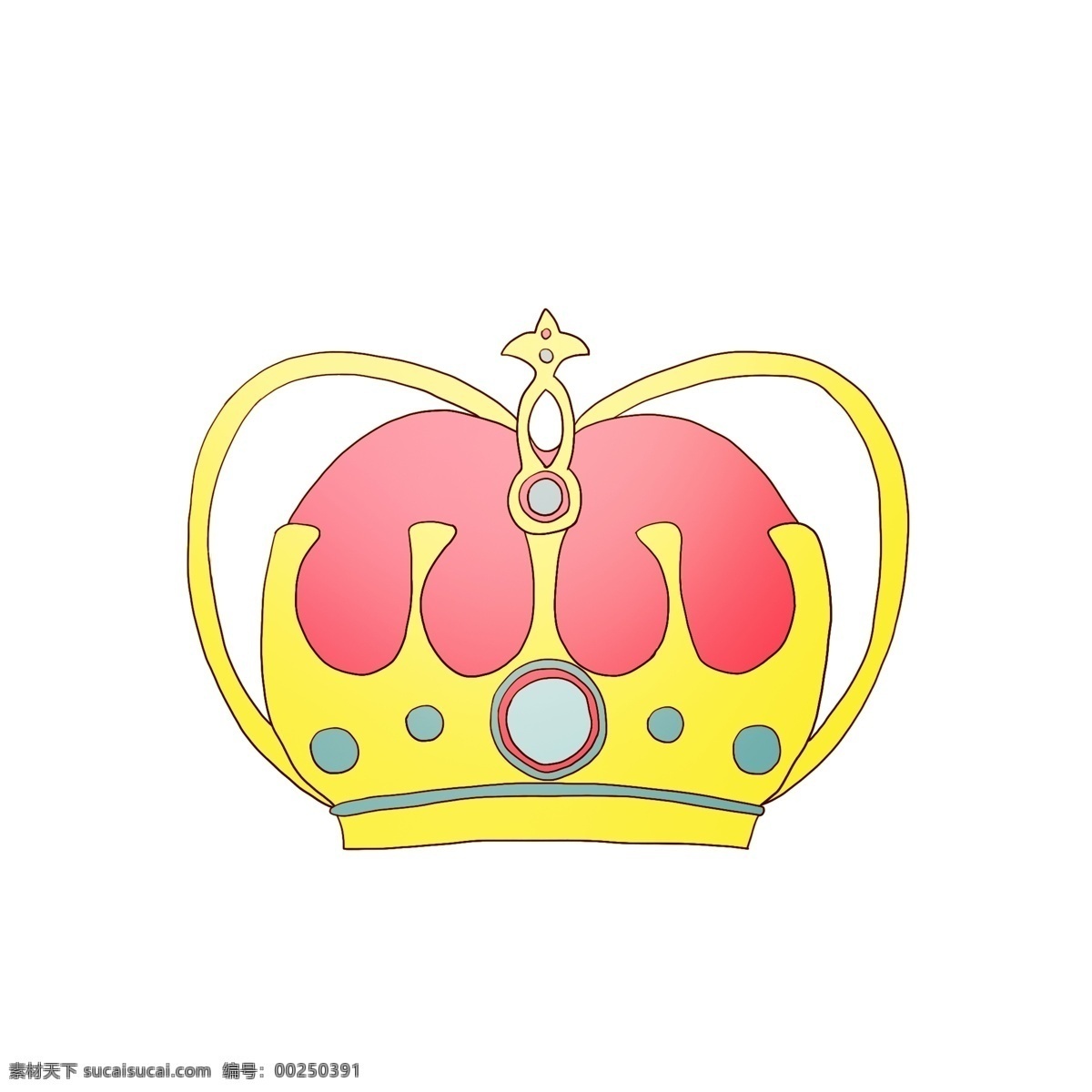黄色 精美 皇冠 插画 黄色的皇冠 奢华的皇冠 红色的皇冠 皇冠装饰 卡通皇冠 手绘皇冠 皇冠插画