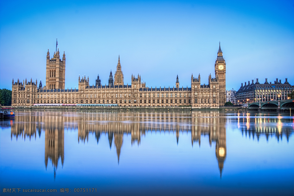 精美 欧式 风格 建筑 德国建筑 欧式建筑 伦敦风景 旅游景点 世界著名建筑 蓝色