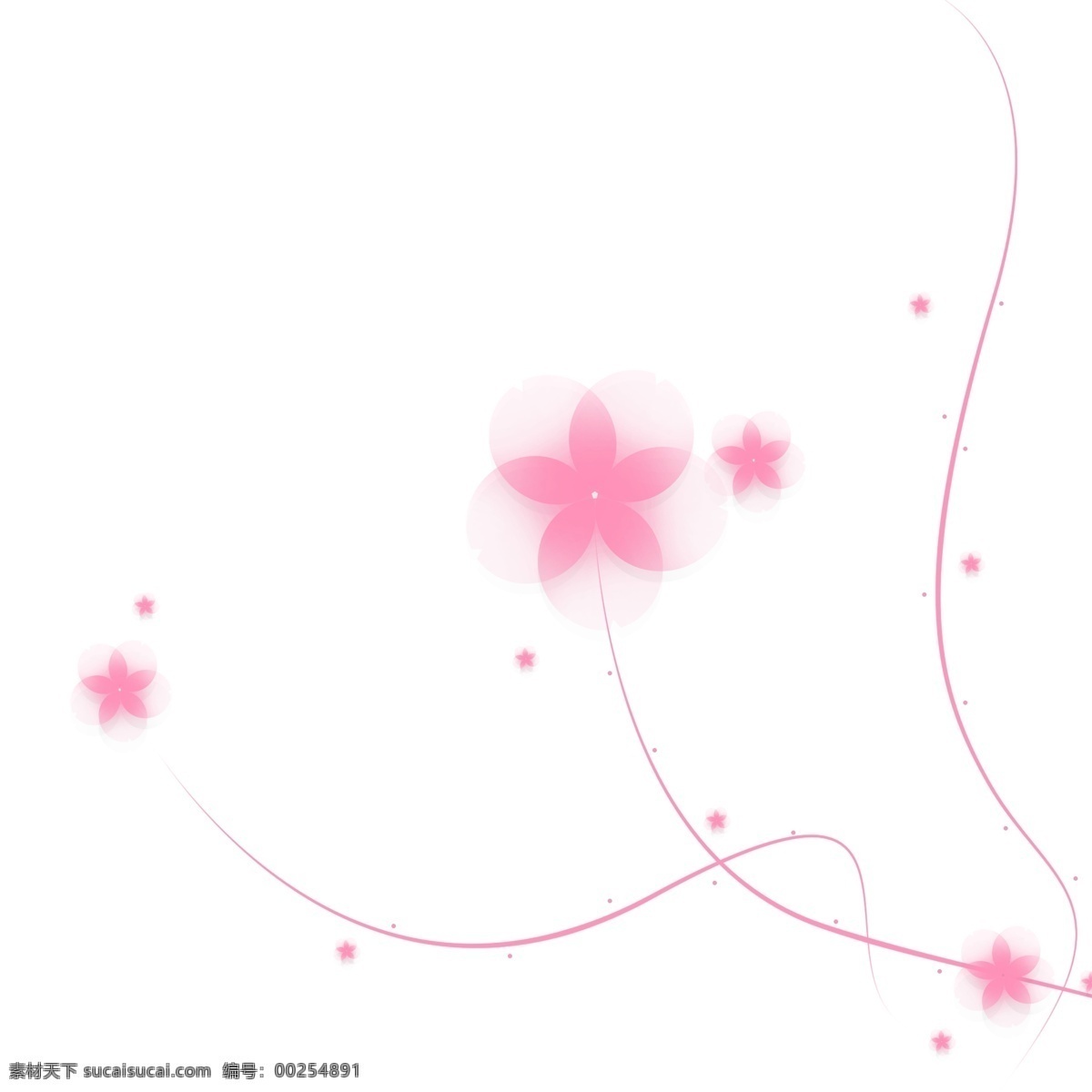 樱花 唯美 边框 粉色 少女 简约 清新 花纹 装饰 点缀 线条 优美 自然 美丽 芬芳 扁平 恋爱 秒速五厘米