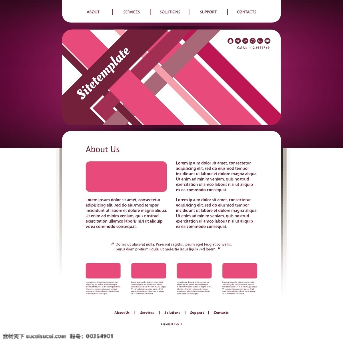 紫红色 网页设计 紫色 时尚 网页模板 网页界面 网站设计 网站模板 网页按钮 导航条 按钮图标 其他模板 矢量素材 白色