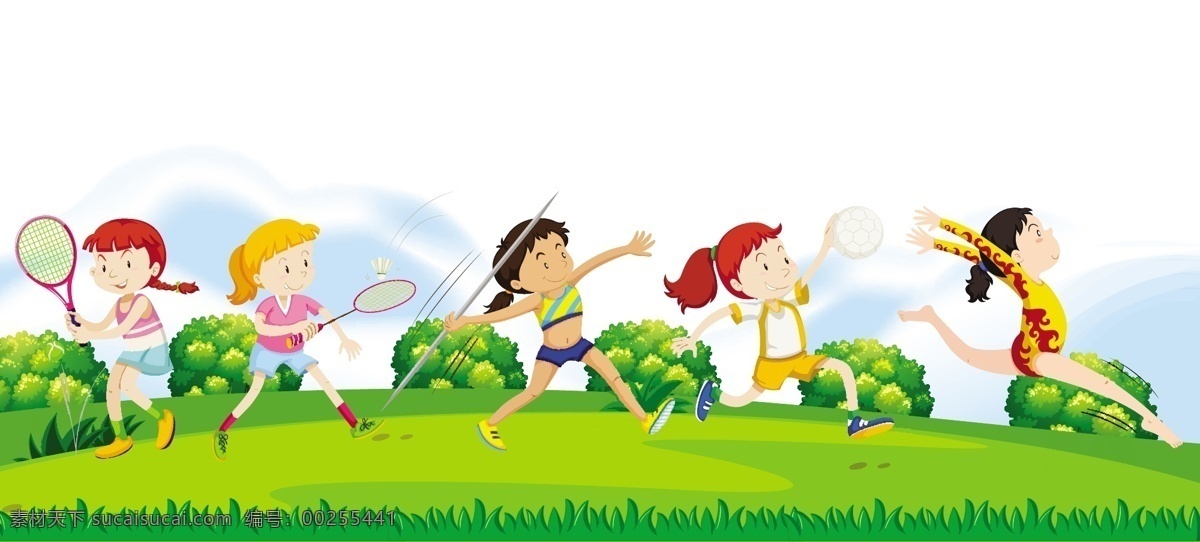 卡通运动员 儿童和运动 健康 娱乐 运动 运动员 活动 训练 练 球队 游戏 竞争 儿童 学生 体育 休闲娱乐体育 卡通设计
