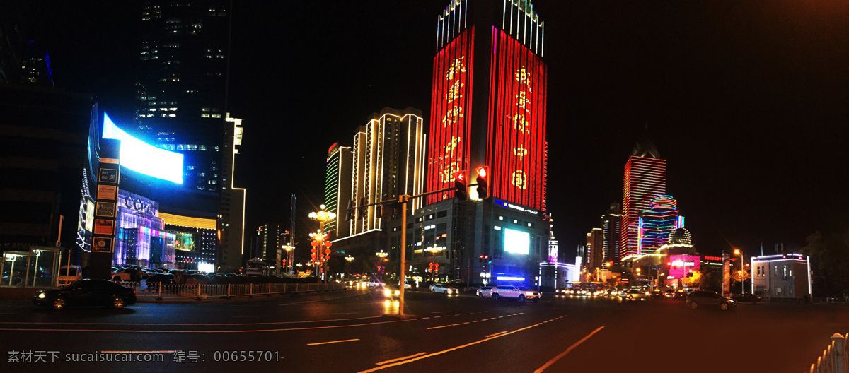 我爱你 中国 新疆 靓 乌鲁木齐市 西大桥 小西门 夜景 建筑园林 建筑摄影