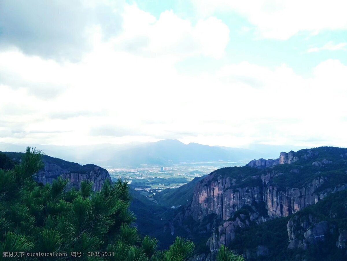 神仙居 风景图片 台州神仙居 天空 山峰 俯瞰 山顶风景 自然景观 山水风景