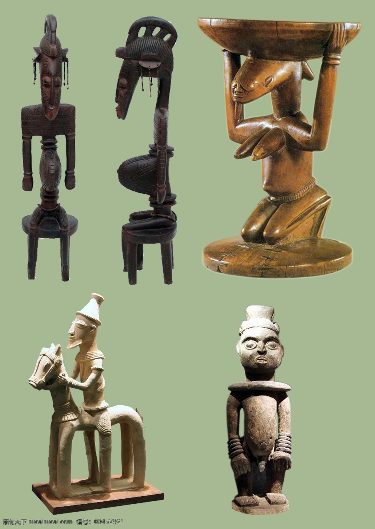 非洲木雕 非洲 木雕 雕刻 文化 艺术 工艺品 分层 源文件