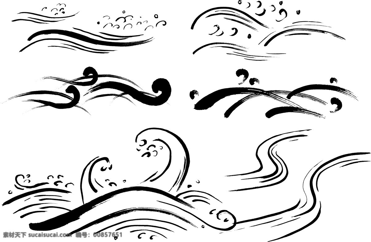 水波图片 水波 水波纹 浪花 浪 中国风 中式波浪