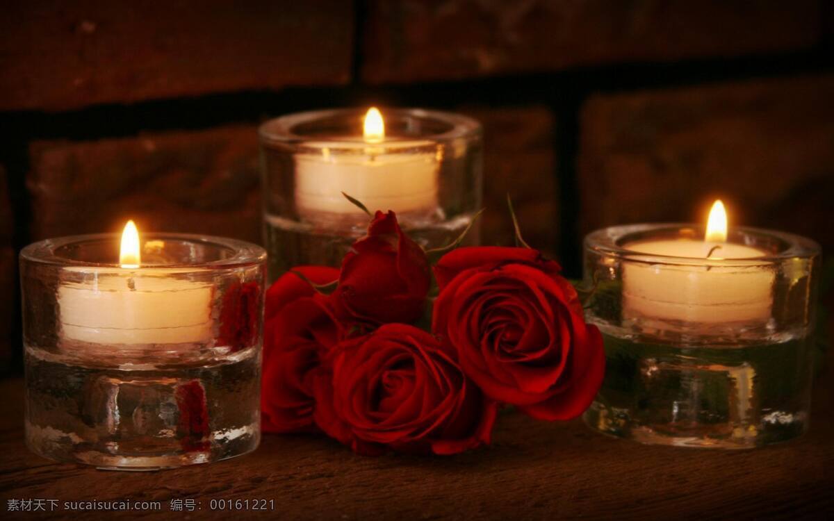 玫瑰 蜡烛 烛光 唯美 火焰 烛焰 浪漫 情人节 文化艺术 节日庆祝