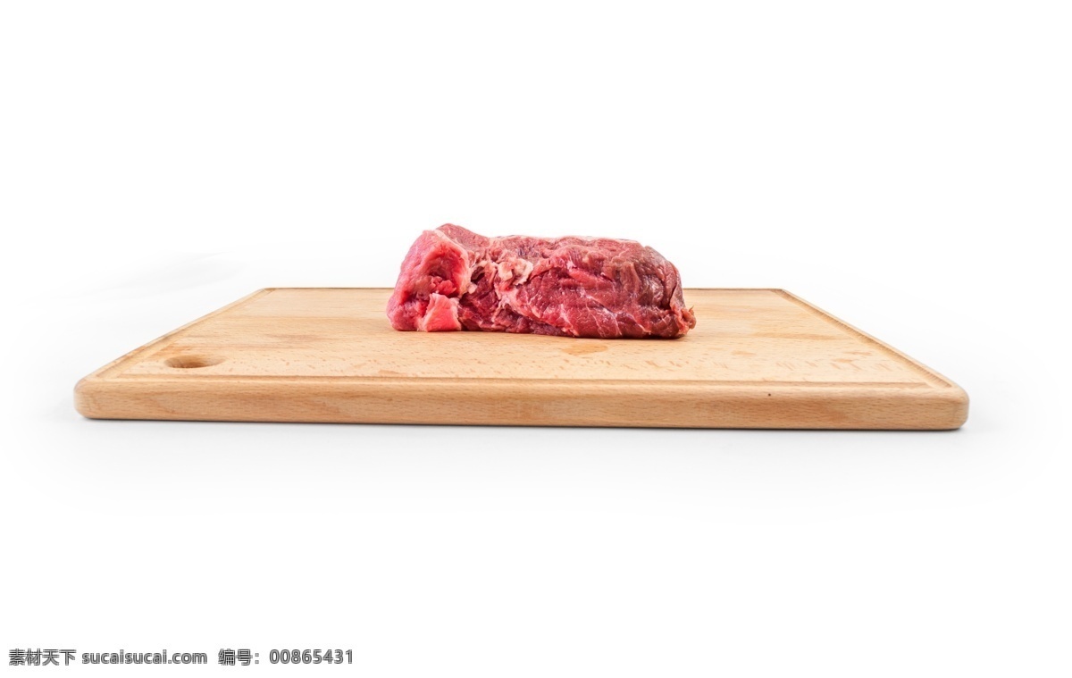 侧视图 放在 案板 上 肉 源文件 红色 木板 肉类 食物 装饰图案