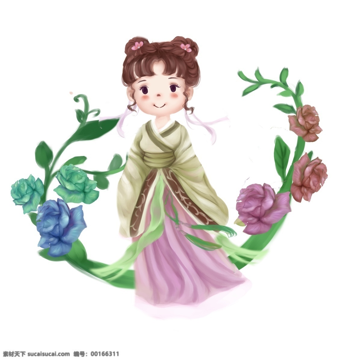 治愈古典女孩 治愈 小清新 女孩 花园