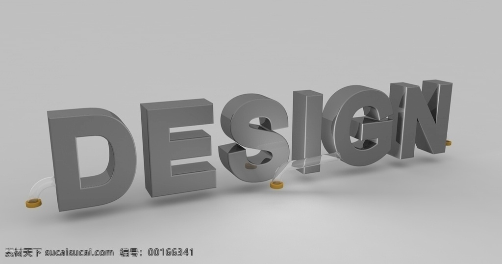 不锈钢立体字 不锈钢字 立体字 不锈钢材质 水管材质 立体造型字 c4d