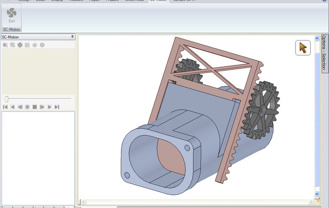 节流 滑阀 齿轮 发动机 机构 秩 spaceclaim sc运动 3d模型素材 电器模型