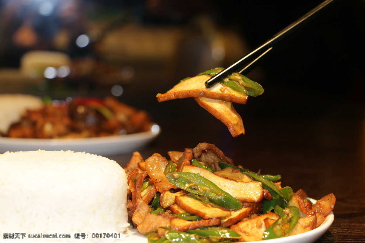 香干炒肉饭 辣椒 炒肉饭 中餐 快餐 美食 餐饮美食 传统美食