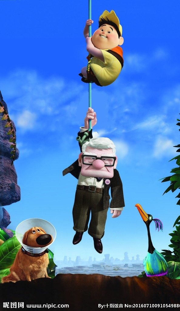 飞屋环游记 天外奇迹 卡尔 罗素 查尔斯 道格 大鸟 凯文 迪斯尼 剧照 动画电影 pixar 动漫动画
