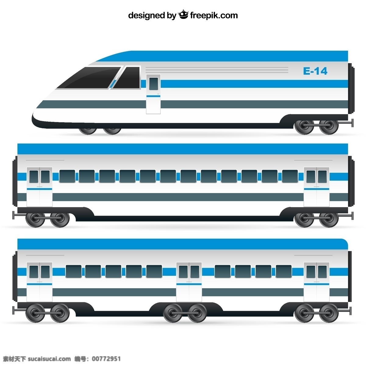 火车 车头 车厢 车尾 动车 列车 高速铁路 白色